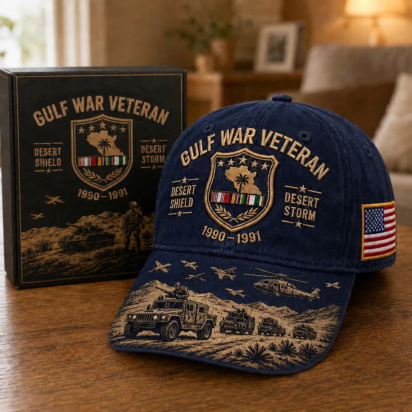 Last Day Promo: 45% OFF! Desert Storm Veteran Commemorative Cap – Gulf War Desert Shield Veteran Hat