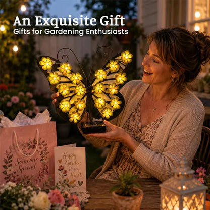 Selling Fast——Solar Metal Butterfly Wall Lights Outdoor Decor