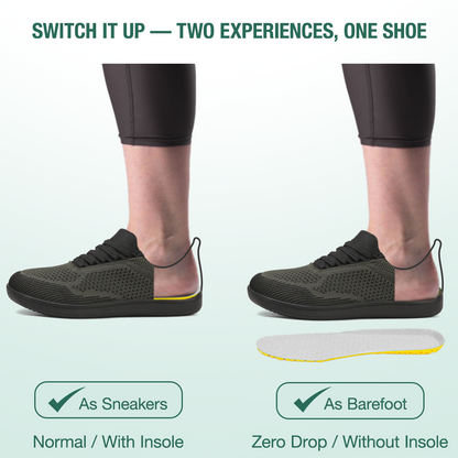 Freevo Hands-Free Barefoot Shoes - Green