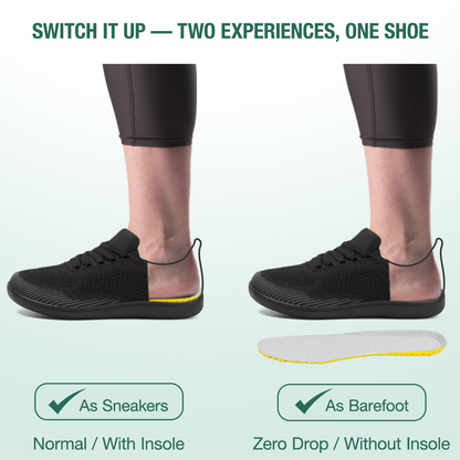 Freevo Hands-Free Barefoot Shoes - Black