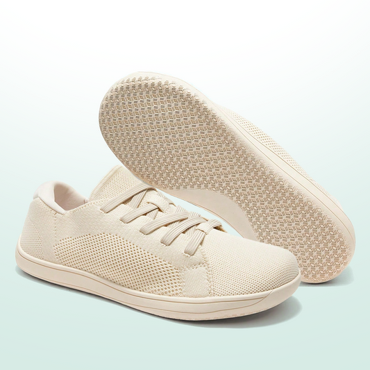 Mobivio Active Knit Barefoot Shoes - All Beige