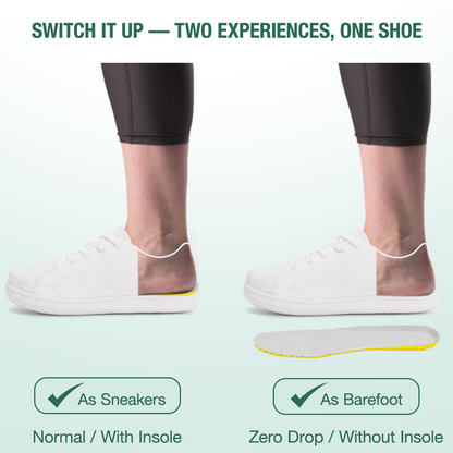 Mobivio Barefoot Shoes - White