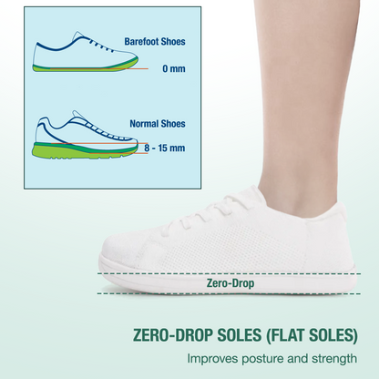 Mobivio Barefoot Shoes - White
