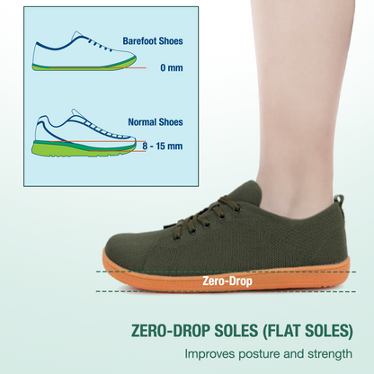 Zarvia Barefoot Shoes - Green Gum