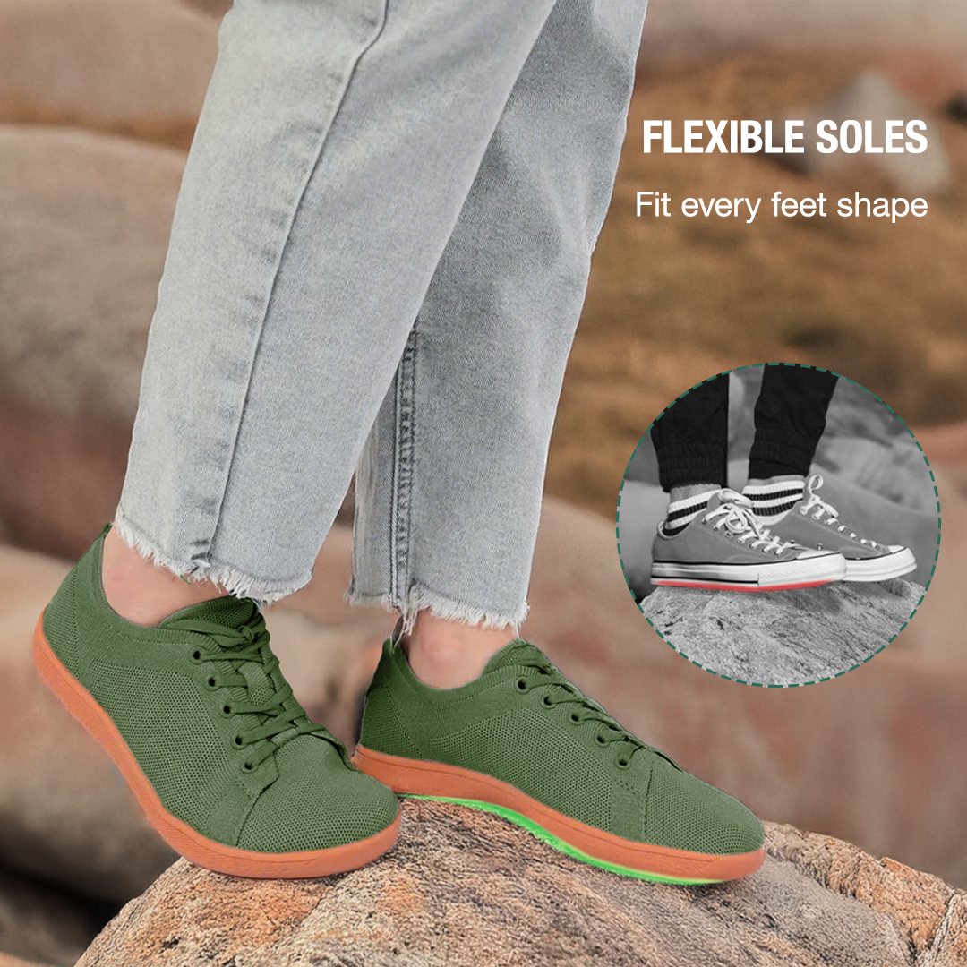 Zarvia Barefoot Shoes - Green Gum