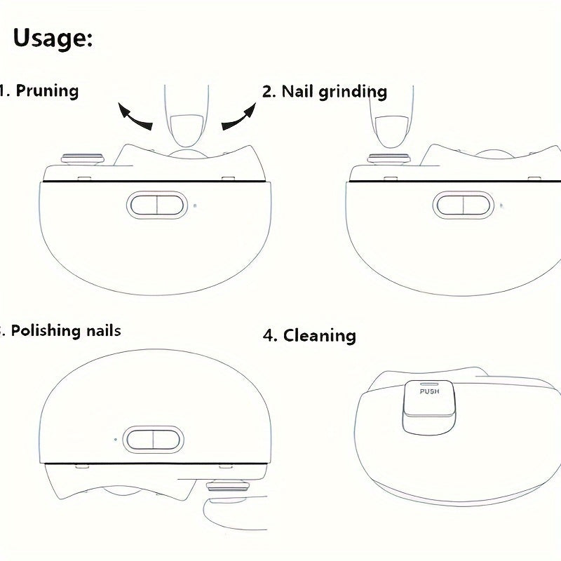 Electric Nail Trimmer & Polisher - Safe & Easy Grooming