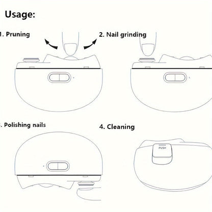 Electric Nail Trimmer & Polisher - Safe & Easy Grooming