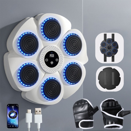 Smart Boxing Trainer with Music and Lights