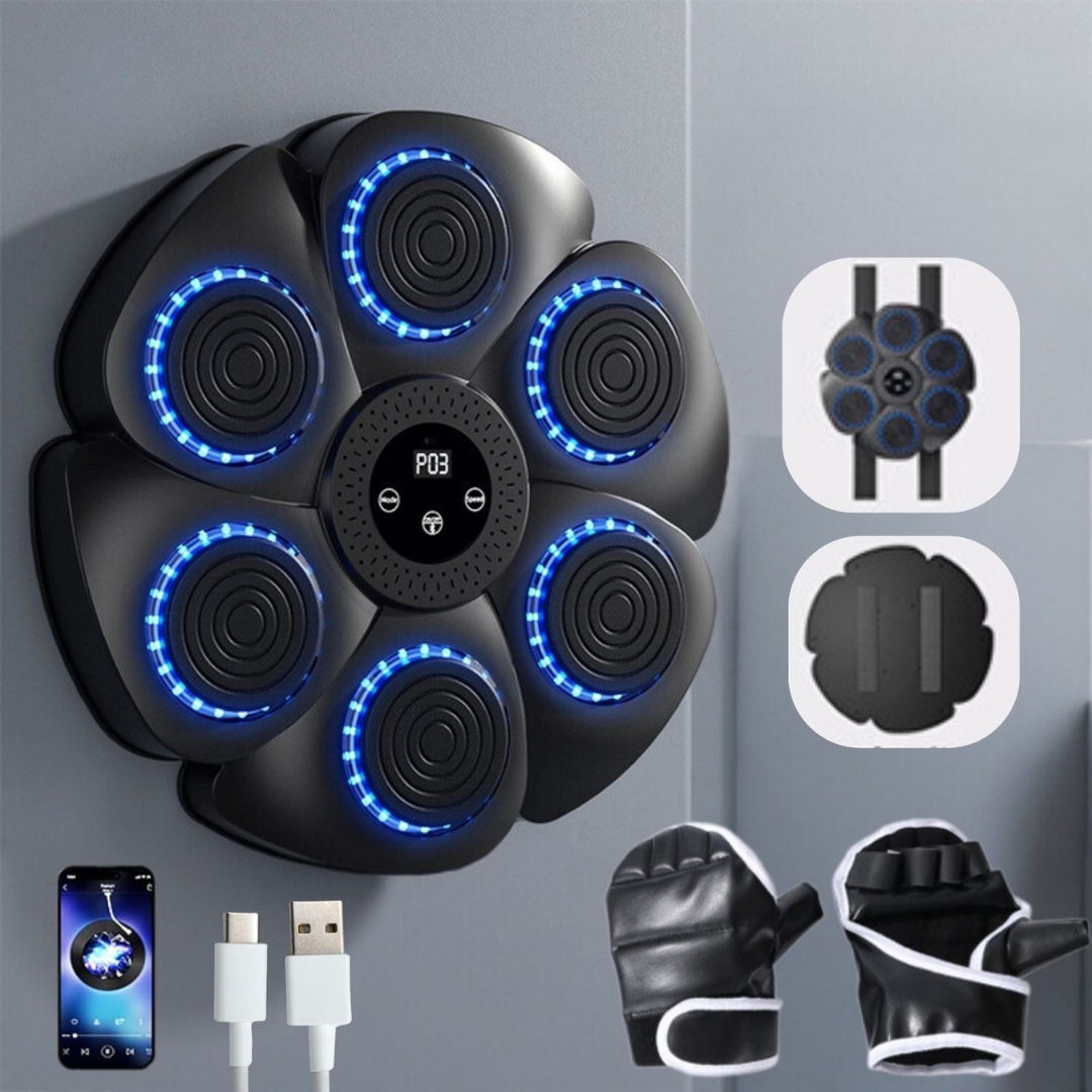 Smart Boxing Trainer with Music and Lights