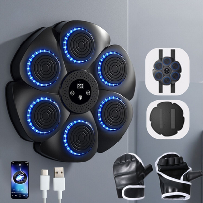 Smart Boxing Trainer with Music and Lights