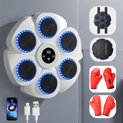 Smart Boxing Trainer with Music and Lights