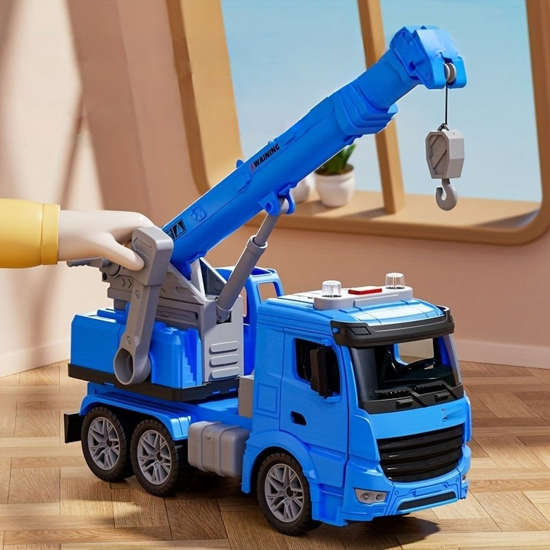 Working Crane Truck Toy for Kids with Lights & Sounds