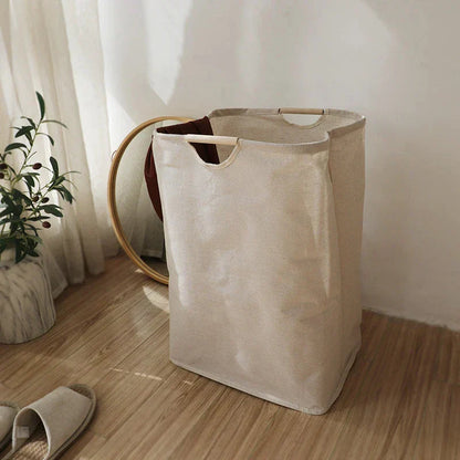 Foldable Cotton-Linen Storage Bin with Japanese Style