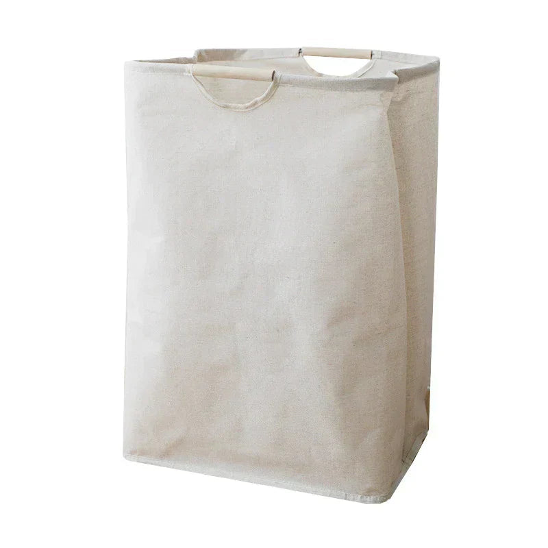 Foldable Cotton-Linen Storage Bin with Japanese Style