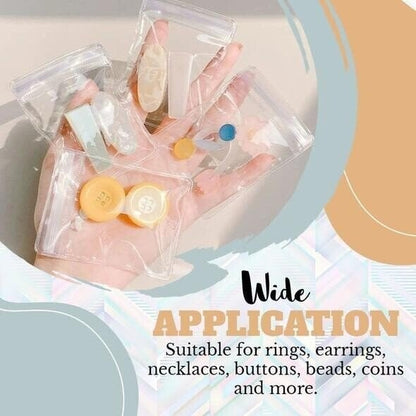 Transparent Jewelry Organizer Binder for Small Accessories