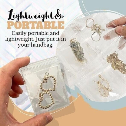 Transparent Jewelry Organizer Binder for Small Accessories