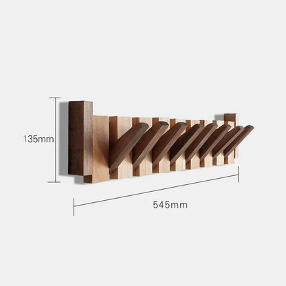 Wooden Piano Hook Wall Mount for Coats Hats Scarves