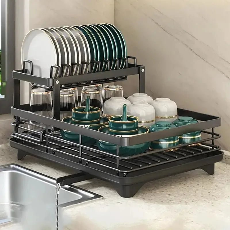 KITCHENFORM | Foldable Stainless Steel Dish Rack for Compact Kitchens