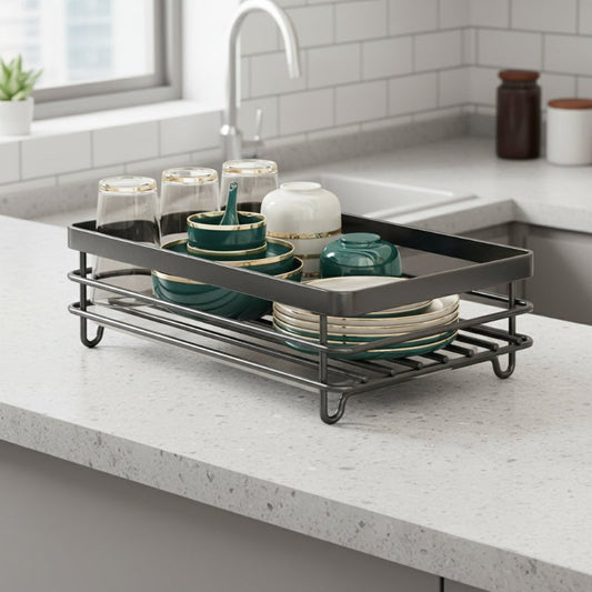 KITCHENFORM | Foldable Stainless Steel Dish Rack for Compact Kitchens