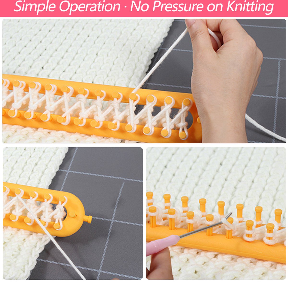 Knitting Loom: Easy Portable Crafting, No Needles