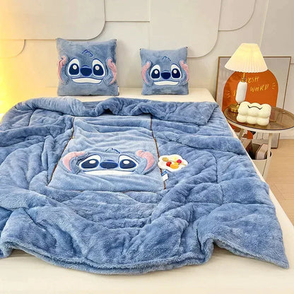 Kramgo Soft Blanket and Cushion Set - For Warmth and Coziness