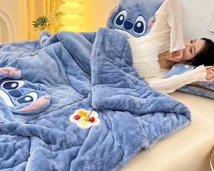 Kramgo Soft Blanket and Cushion Set - For Warmth and Coziness