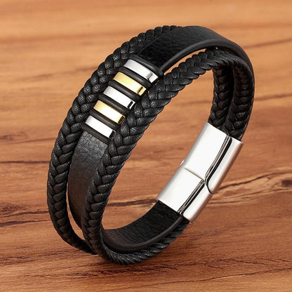 Leather Men's Bracelet - Timeless and Stylish Accessory