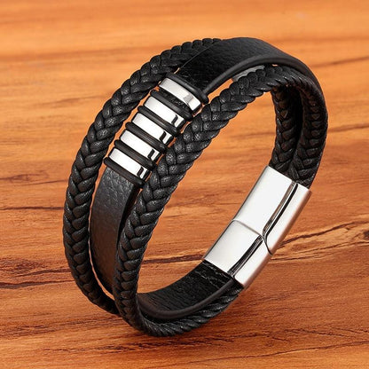 Leather Men's Bracelet - Timeless and Stylish Accessory