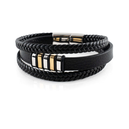 Leather Men's Bracelet - Timeless and Stylish Accessory