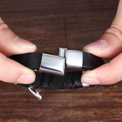 Leather Men's Bracelet - Timeless and Stylish Accessory