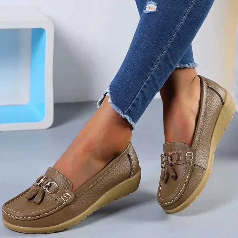 Comfort Leather Orthopedic Slip-Ons