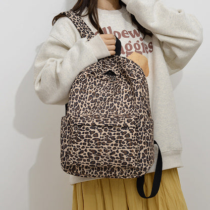 Leopard Print Backpack