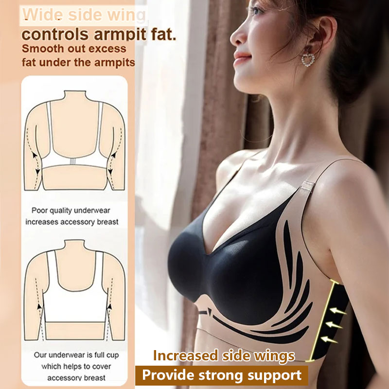 Wireless Lift Bra with Anti-Sagging Support