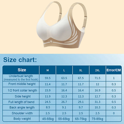 Wireless Lift Bra with Anti-Sagging Support