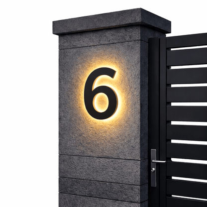 LIGHT SIGN – Individually Customizable LED House Numbers for Modern Homes