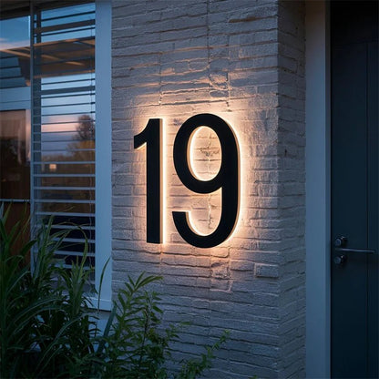 LIGHT SIGN – Individually Customizable LED House Numbers for Modern Homes