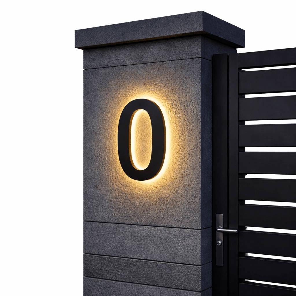 LIGHT SIGN – Individually Customizable LED House Numbers for Modern Homes
