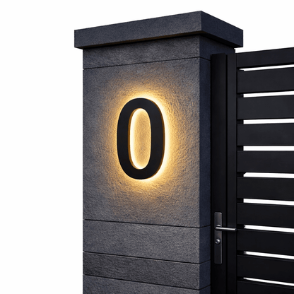 LIGHT SIGN – Individually Customizable LED House Numbers for Modern Homes