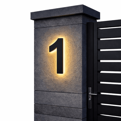 LIGHT SIGN – Individually Customizable LED House Numbers for Modern Homes