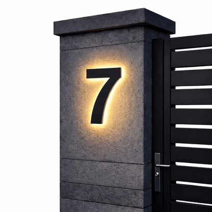 LIGHT SIGN – Individually Customizable LED House Numbers for Modern Homes