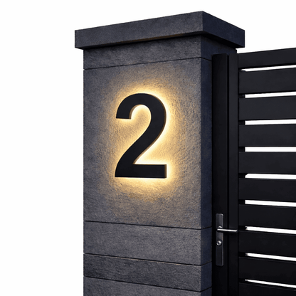 LIGHT SIGN – Individually Customizable LED House Numbers for Modern Homes