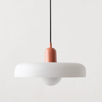 Liora Bauhaus Colored Glass Pendant Light With Adjustable Height