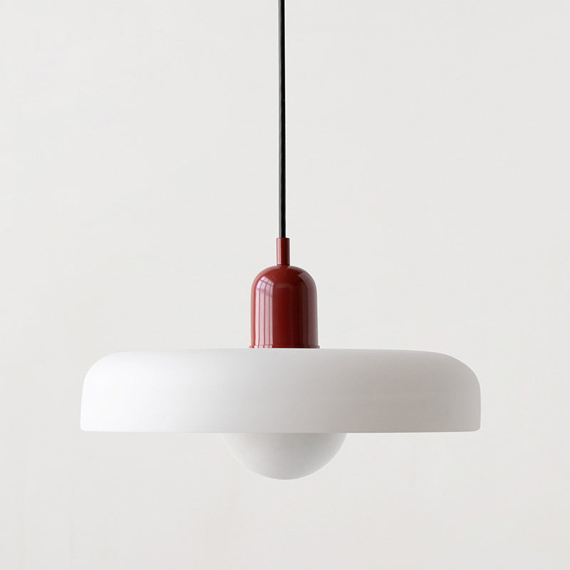 Liora Bauhaus Colored Glass Pendant Light With Adjustable Height