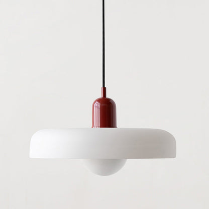 Liora Bauhaus Colored Glass Pendant Light With Adjustable Height