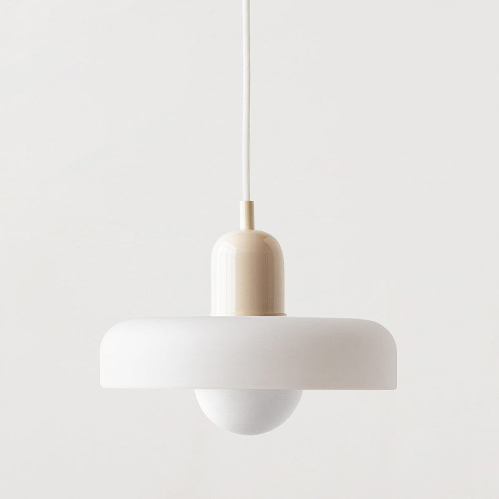 Liora Bauhaus Colored Glass Pendant Light With Adjustable Height