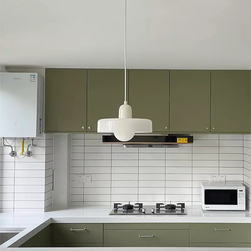 Liora Bauhaus Colored Glass Pendant Light With Adjustable Height