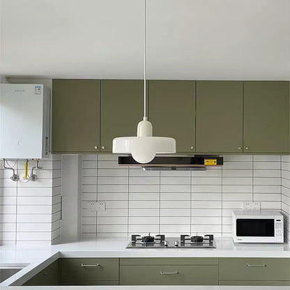 Liora Bauhaus Colored Glass Pendant Light With Adjustable Height