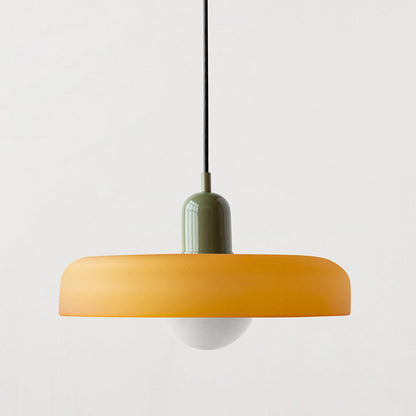 Liora Bauhaus Colored Glass Pendant Light With Adjustable Height