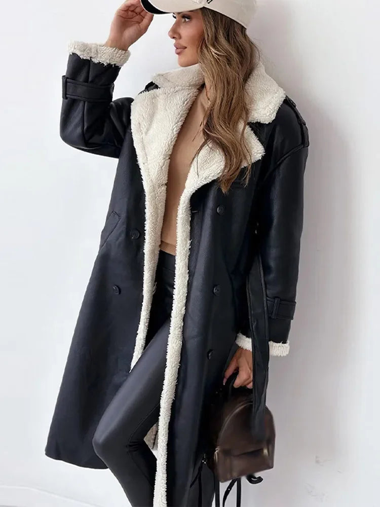 Long Winter Coat with Versatile Design