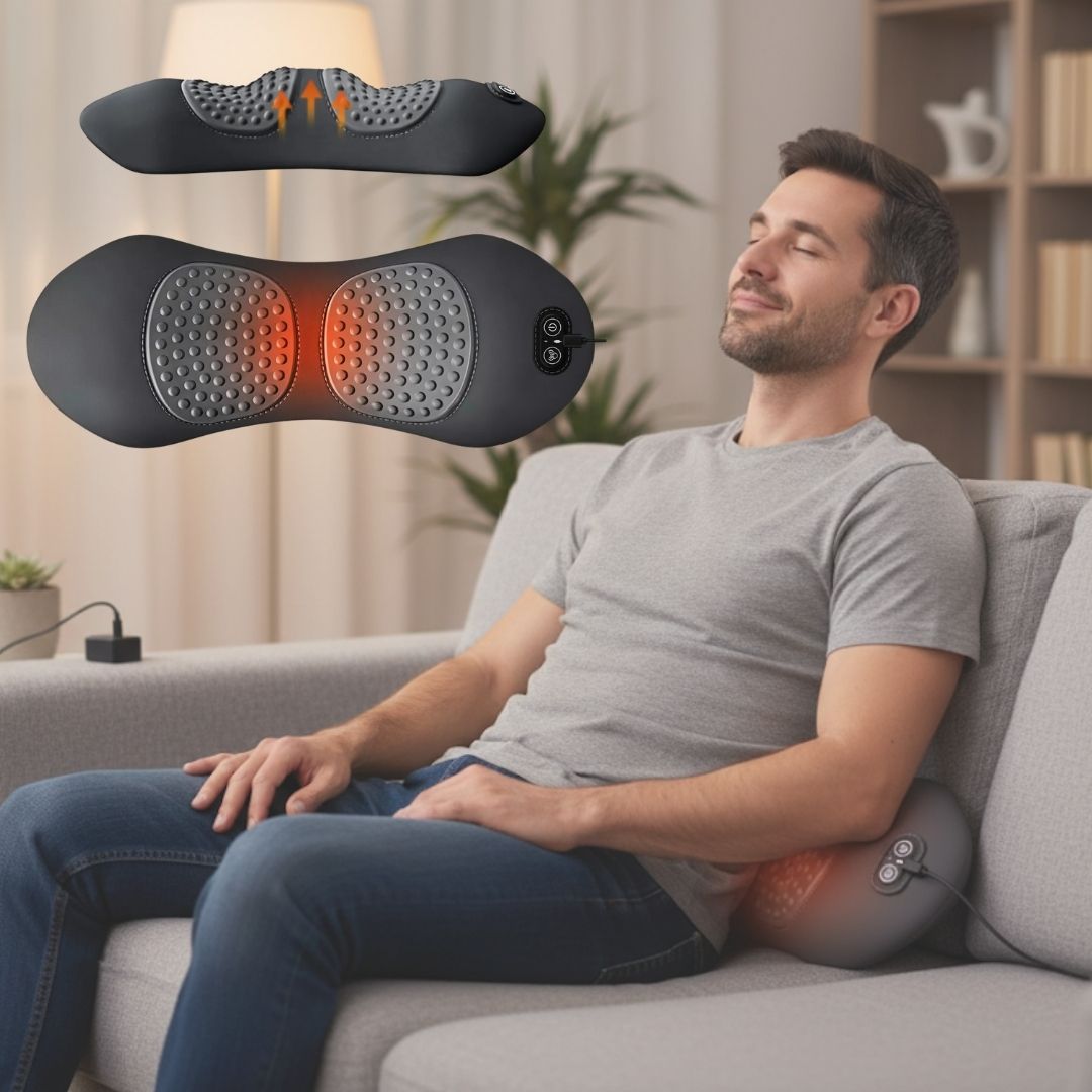 Heated Lumbar Massager for Back Pain Relief